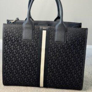 DKNY “CARLITA MD TOTE” BAG,ALL OVER WITH SHOULDER STRAP
